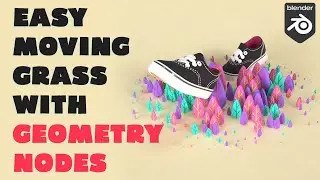 Moving Ground Effect - Geometry Nodes Blender 3.0 -  [HEB]