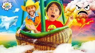 Ryan and Cowboy Jack Make World's Largest Cloud!