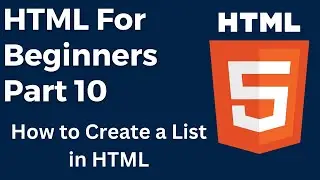 How to Create a List in HTML