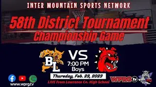 Betsy Layne vs. Lawrence Co. - Boys 58th District Championship Game (2.23.2023)