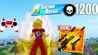 1200 Eliminations In 12 Hours Solo Vs Squads Gameplay Wins (NEW Fortnite Chapter 5 PS4 Controller)