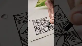 Draw with me 🎨🖌️ / zentangle patterns #shorts #satisfying #fyp #viralvideo