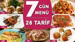 Bugün Ne Pişirsem #1: 7 Güne 7 Ayrı Menü Hazırladık! (28 Tarif) - Yemek Tarifleri