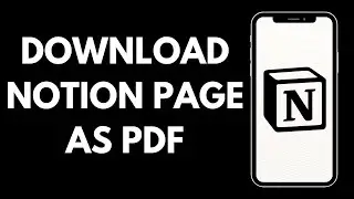 How Can You Download The Notion Pages As PDF
