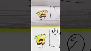 Каракуля Боб НАПАДАЕТ на Губку Боба... в реальной жизни?! #shorts