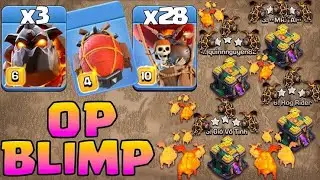 Blimp+lava loons war attack #clashofclans #coc #cocattacks#saifdada