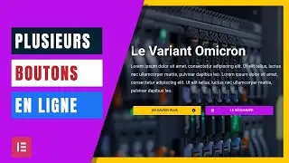 Plusieurs Boutons En Ligne avec #Elementor