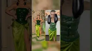 Наряд как у Ким кардашьян из болгарского перца, баклажанов и зеленой краски