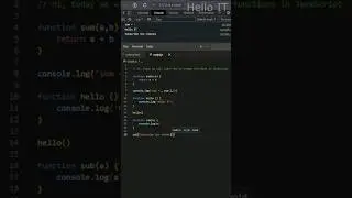 How to create a functions in JavaScript 
