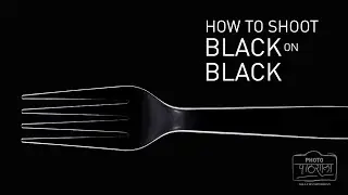 Product Photography - How to shoot a Minimal Black Fork on Black Backdrop. Hindi Lighting Tutorial.