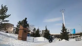 Костанай Прогулка по проспекту Аль Фараби 2 часть