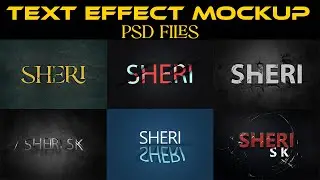 3D Text Effect Mockup Download In PSD Files |English| |Photoshop Tutorial|