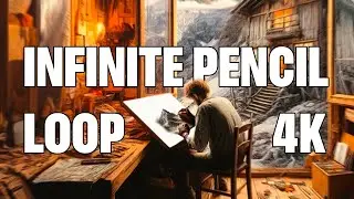 INFINITE PENCIL LOOP - Where do Artists live? - 4K