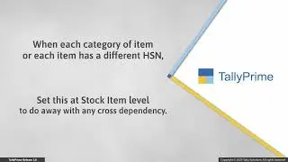 Tally Prime Release 3.0 How to Set Up GST Rate Details at Different Levels in TallyPrime