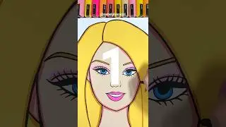 New Drawing Transition Tutorial / Hi Barbie! 