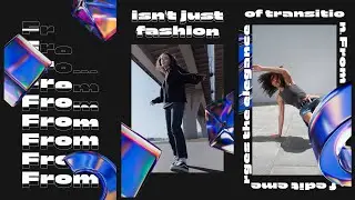 Iridescent Geometric Fast Pased Reel After Effects Template