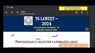TS LAWCET Phase1 Seat Allotment Result 2024 Out Today/How To Check First Phase Seat Allotment Result