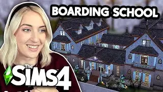 i built a boarding school to replace the sims 4s high school