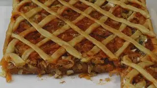 Пирог с капустой и рыбой без дрожжей - любимый пирог моей мамы