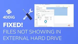 Fix Files Not Showing in External Hard Drive| Space Used But Files not Showing - 3 Methods to Fix