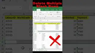 How to delete Multiple blanks rows MS Excel Tricks and Tips 