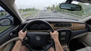 2003 Jaguar S-Type R - POV Test Drive | 0-60