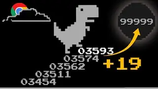 The Highest Score Of 3593 Reached Today Of My Dinosaur's Run In The Dino T-Rex Game