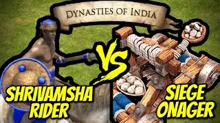 200 ELITE SHRIVAMSHA RIDER vs 200 SIEGE ONAGERS | AoE II: Definitive Edition