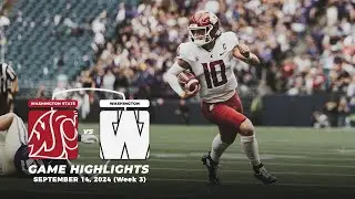 Washington State at Washington Full Game Highlights | 2024 Pac-12 Football