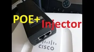 ✅ POE+ / POE Plus injector - Cheap and works with my Cisco gear!