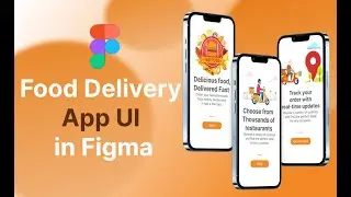 Food Delivery App Onboarding Screens | Modern Minimal UI in Figma
