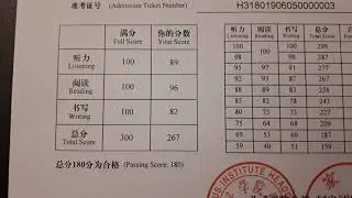 My HSK 3 Certificate | Chinese profieciency test | What does it look like?