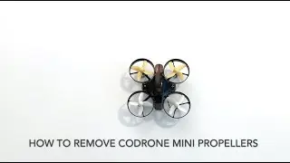 How to remove CoDrone Mini propellers
