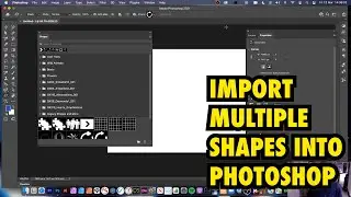 Import Custom Shapes Into Photoshop | How To | Add Load Multiple CSH | Vectors | Graphicxtras