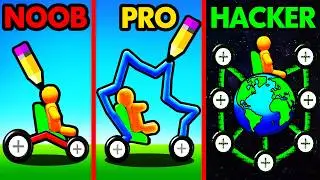 NOOB vs PRO vs HACKER CAR DRAWING