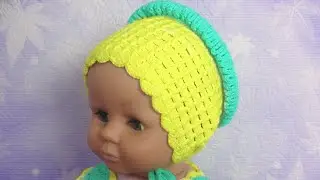 ✅ШАПОЧКА, ЧЕПЧИК, вязание КРЮЧКОМ, для начинающих