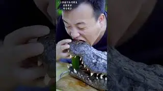BBQ crocodile, scary but delicious丨Chinese Food Eating Show丨TikTok Funny Videos