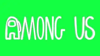 Among Us Green Screen Logo Loop Chroma Animation
