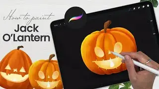 How To Draw A Jack-O'-Lantern • Easy iPad Art Tutorial • You Can Paint This Procreate