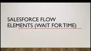 Use the Wait Element in Salesforce Flow | Use Case Demo | Explanation