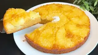 TORTA SOFFICE all'ANANAS🍍buonissima!Ricetta semplice gustosa e facile da prepare