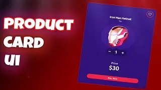 Product Card UI Design using HTML, CSS, AND JAVASCRIPT| Ecommerce card