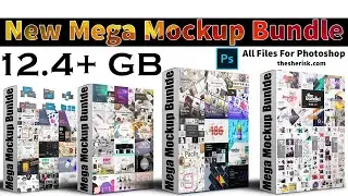 New Mega Bundle Of Mockup Files |Sheri SK| PSD Mockup Bundle