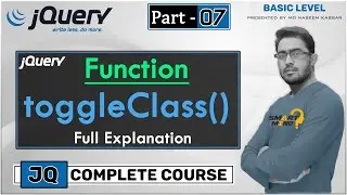 toggleClass function in JQuery for beginners in hindi by smart mind  #07