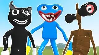 *OFF BRAND* Huggy Wuggy, Cartoon Cat, Siren Head ⚠️ (Garry's Mod)