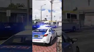 Patroli Pagi Bersama Pak Polantas! GTA 5 #shorts