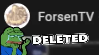 Forsen's YOUTUBE CHANNEL GOT DELETED