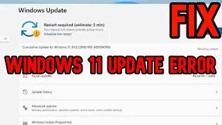 How to (FIXED) Windows 11 Fix: Windows Update Error