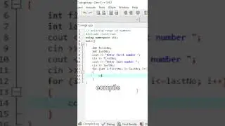 program to print range of number.