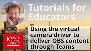 Using the virtual camera driver to deliver OBS content through Teams